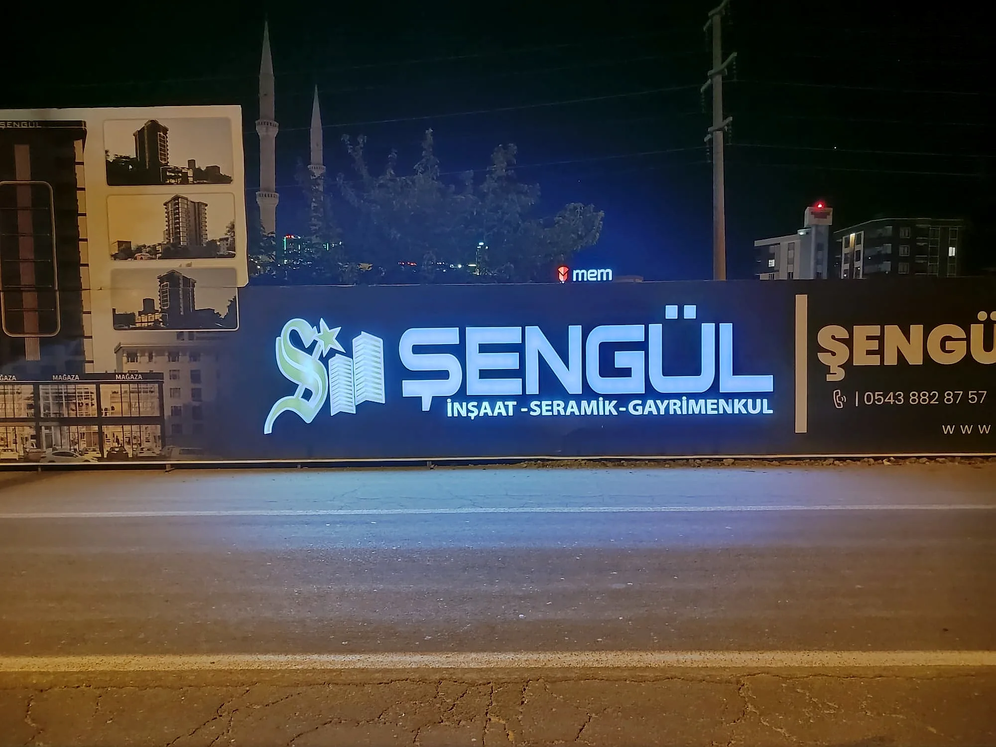 Şengül İnşaat — Işık Patlaması (Kutu Harf)